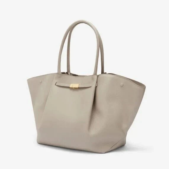 Large Shoulder Bag for Women | Oversized Shopper with Gold Clasp | Spacious Handbag for Business and Everyday Use