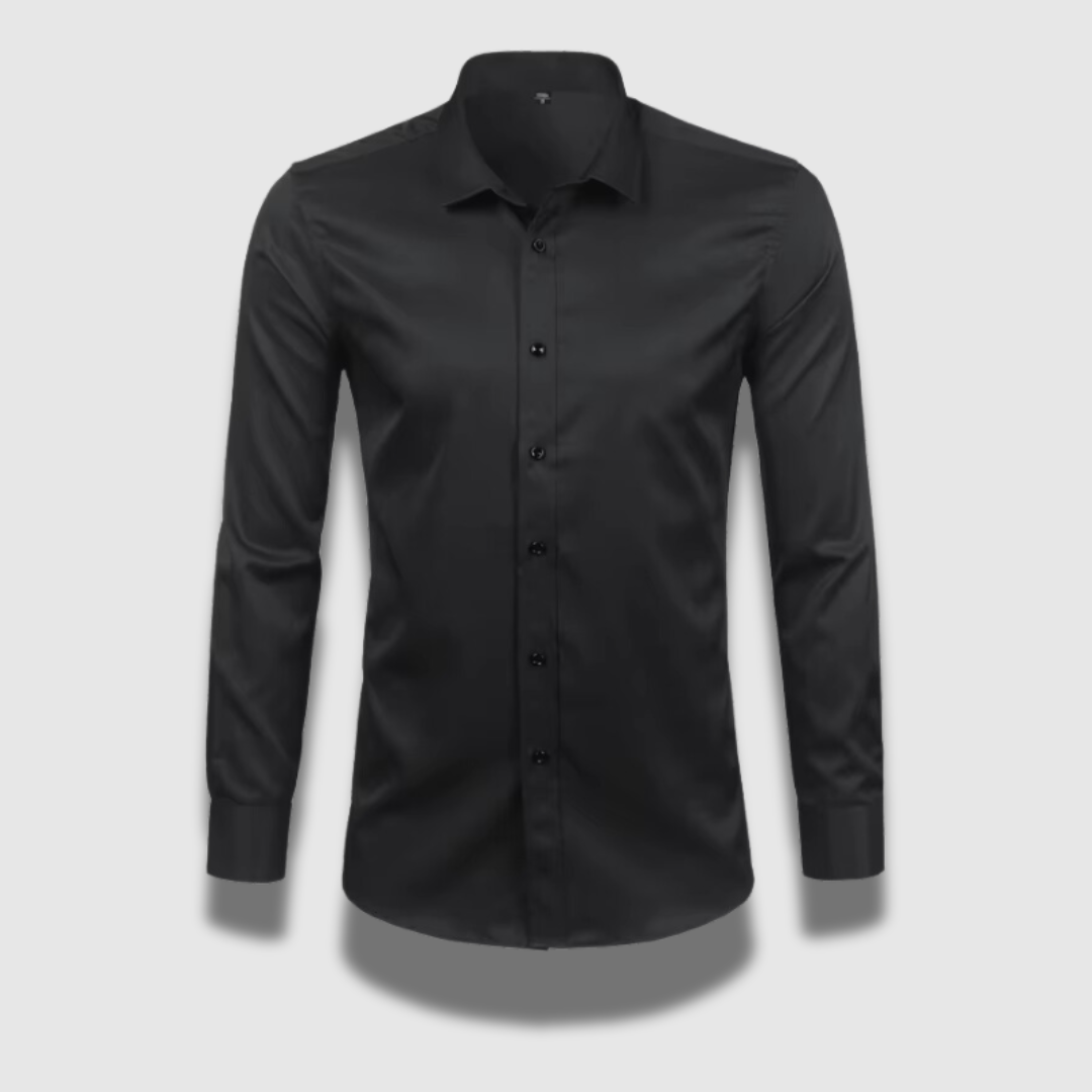 Non-iron men's shirt with stretch content | Classic business shirt for men | Breathable shirt with modern fit cut