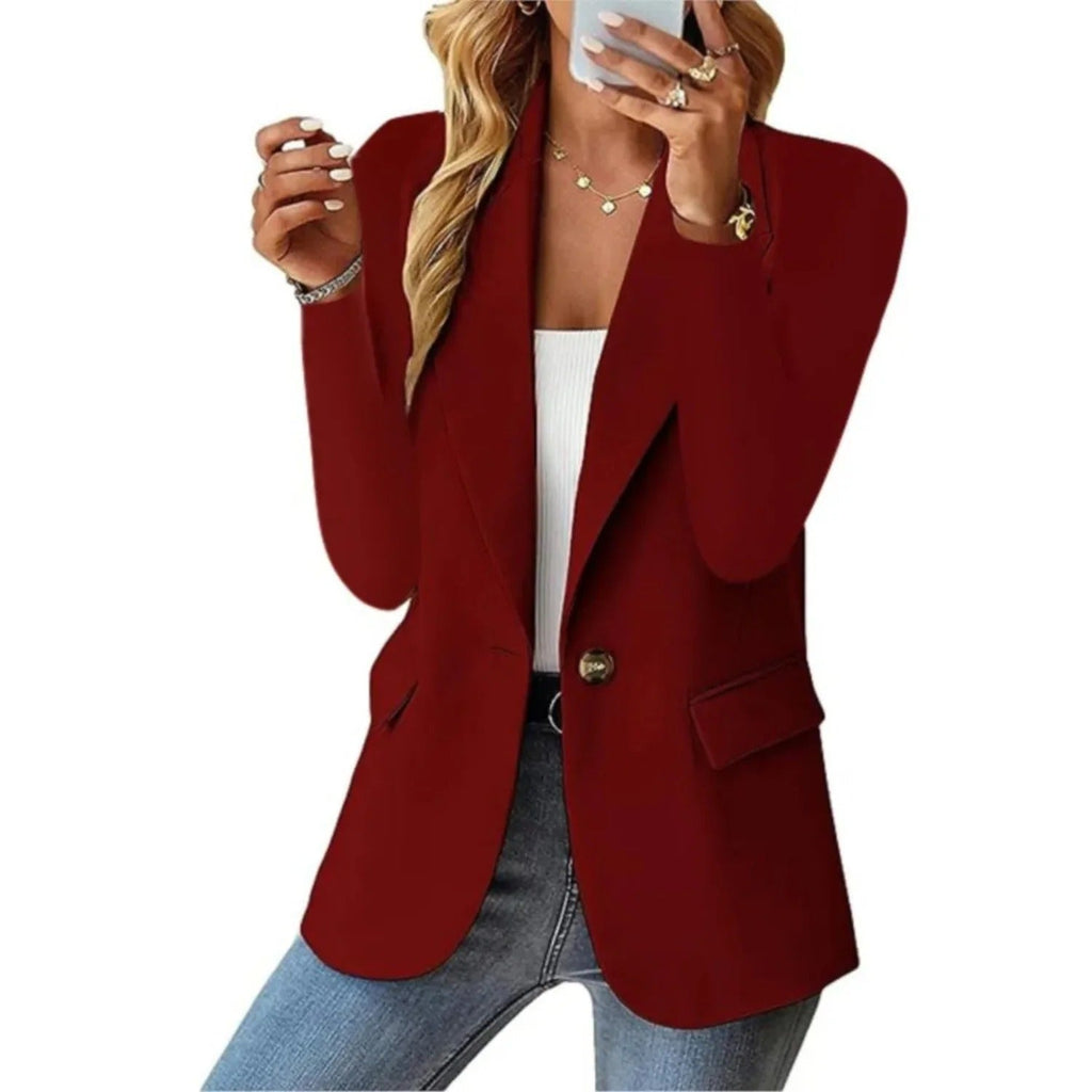 Damen Blazer Tailliert | Bequemer Stretch Blazer für Business und Freizeit | Modernes Sakko Figurbetont & Vielseitig