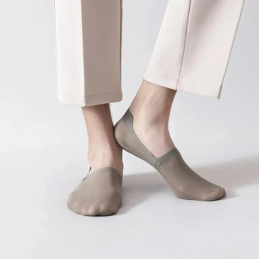 Füßlinge Herren Damen | Unsichtbare Socken mit Antirutsch-Sohle | Atmungsaktive No Show Socks für Sneaker & Loafer