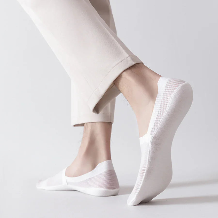 Füßlinge Herren Damen | Unsichtbare Socken mit Antirutsch-Sohle | Atmungsaktive No Show Socks für Sneaker & Loafer