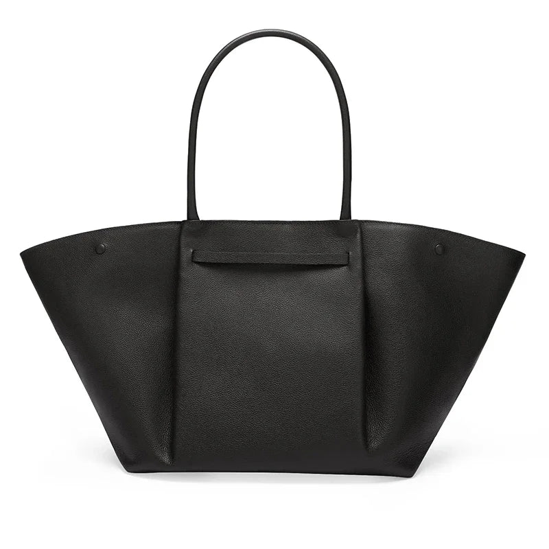 Large Shoulder Bag for Women | Oversized Shopper with Gold Clasp | Spacious Handbag for Business and Everyday Use