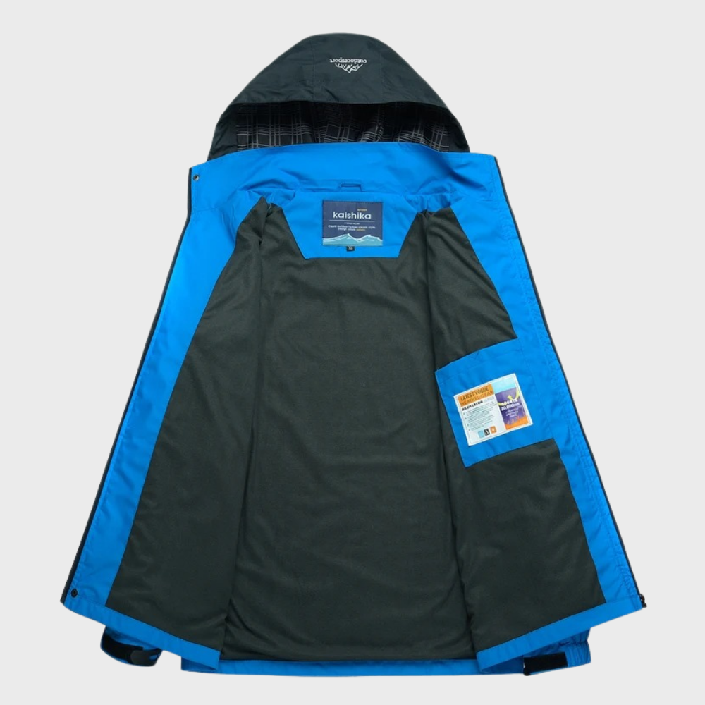 Men's Softshell Outdoor Jacket with Hood, Windproof Membrane, and Wate ...