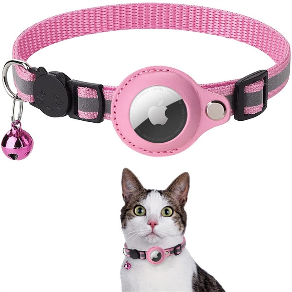 GPS collar for cats with quick-release and reflective design