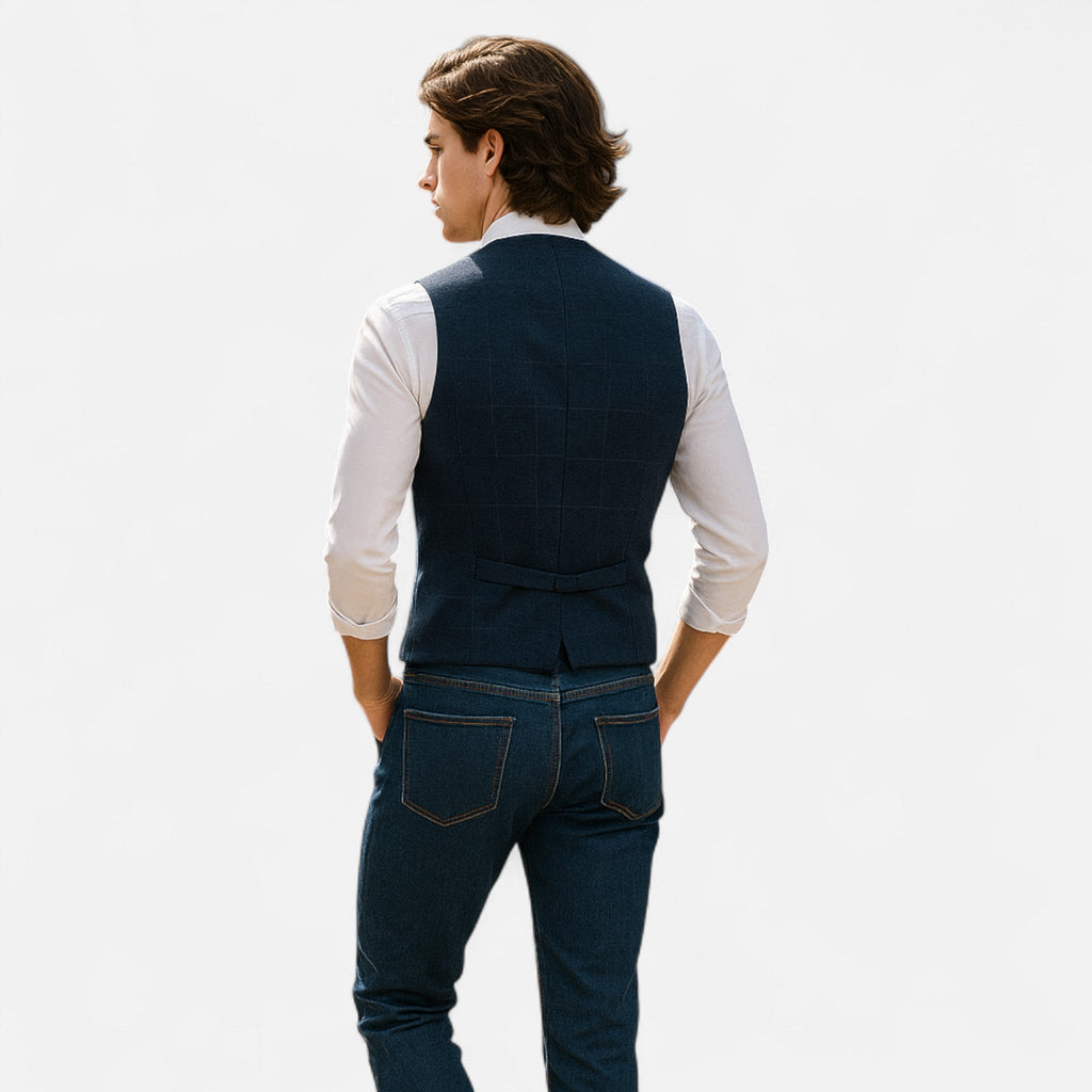Klassische Vintage-Herrenweste mit zeitlosem Schnitt