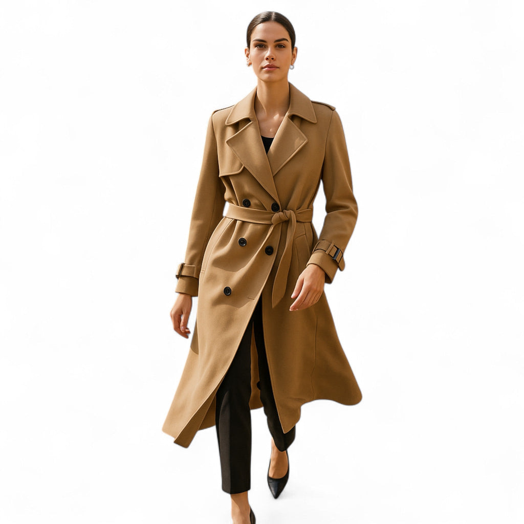 Vintage-Trenchcoat für Damen mit modernem, ikonischem Schnitt