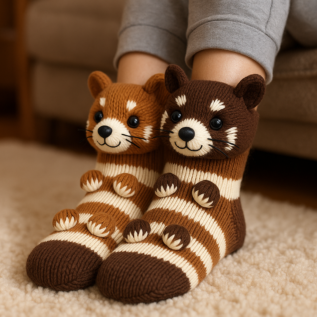 Cozy Winter House Socks – Non-Slip Plush Socks for Home