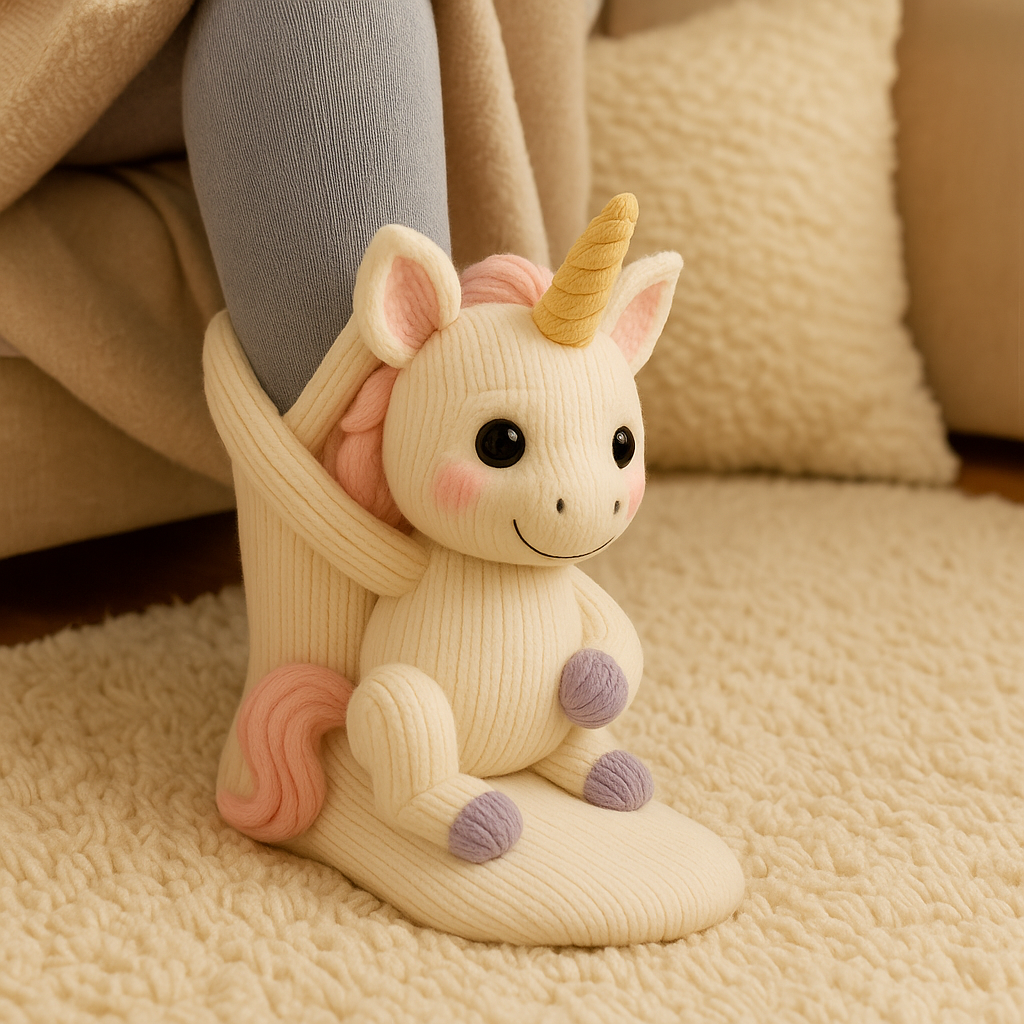 Cozy Winter House Socks – Non-Slip Plush Socks for Home