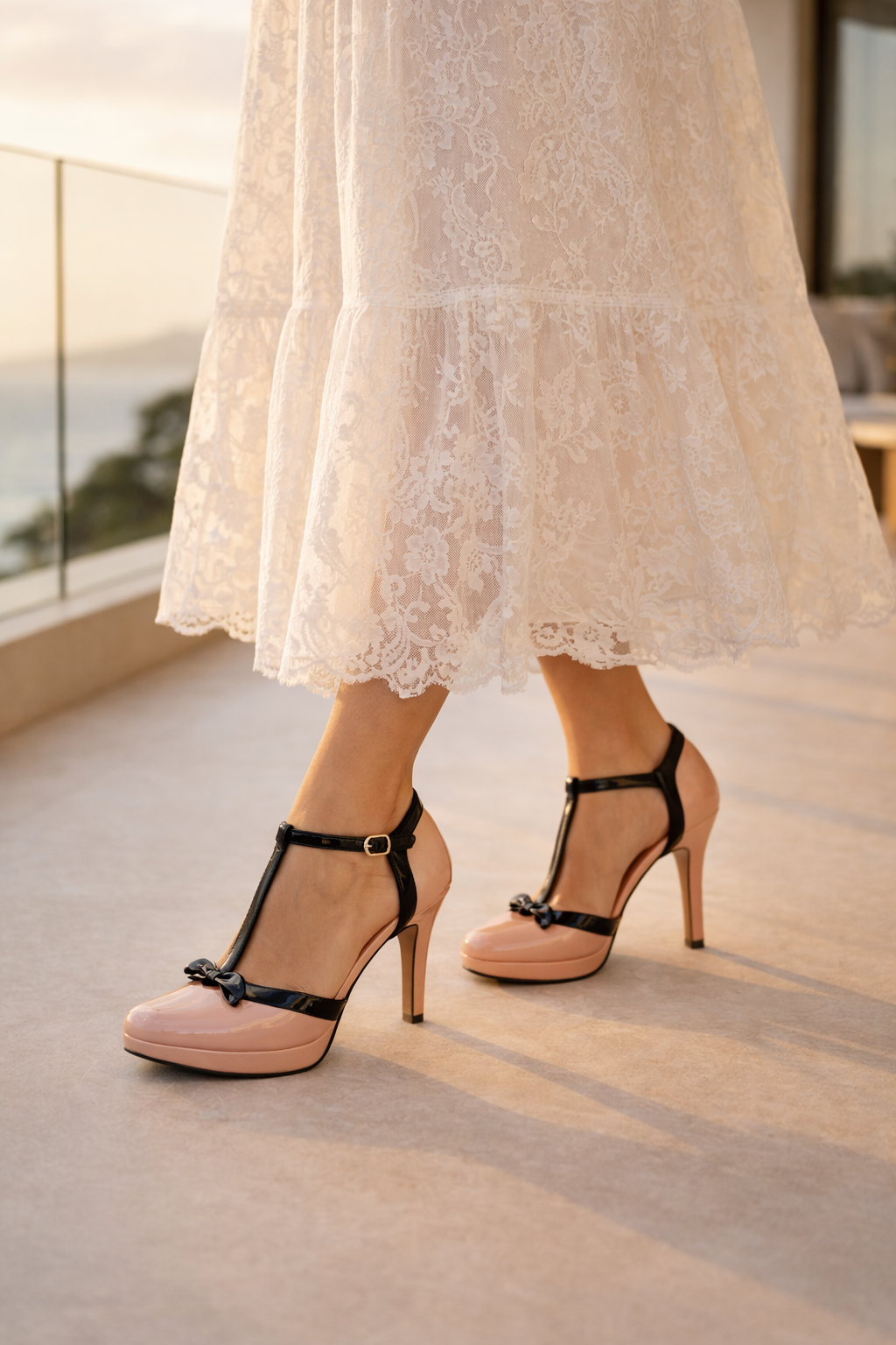 Women's Platform High Heels with Adjustable Ankle Strap | Elegant Pumps for Weddings & Events | Platform Evening Shoes