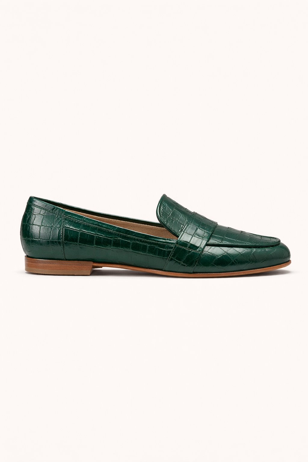 Women's Moccasins in Textured Leather Look | Comfortable Slip-Ons with Flat Sole and Side Openings for Easy Wearing