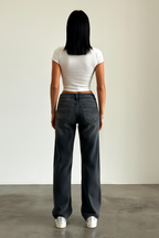 Mid Waist Wide-Leg Damenjeans in 4 Farben