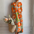 Geblümtes Kleid für Damen mit romantischem Stil für Alltag und festliche Anlässe