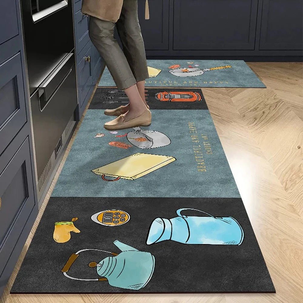 Crystal Velvet | Kitchen Floor Mat – Non-Slip, Soft & Absorbent 5