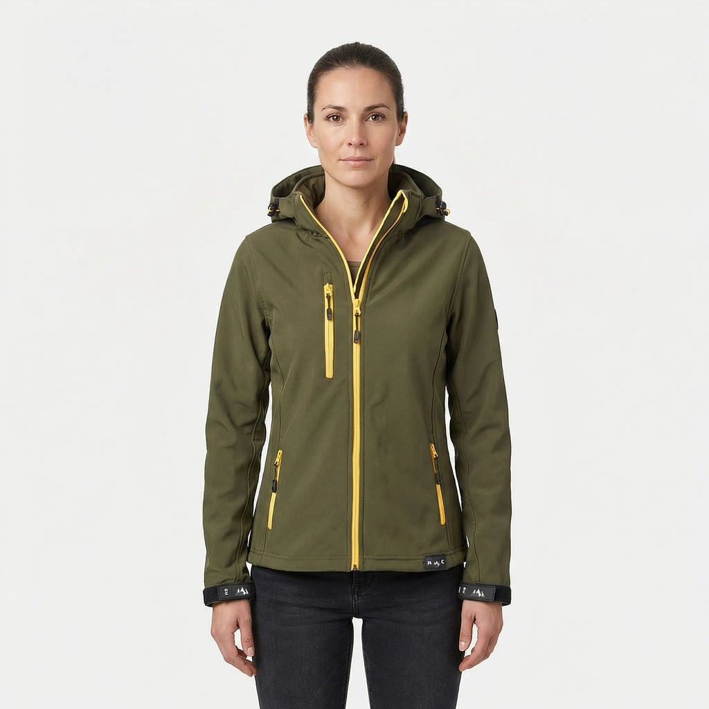 Damen Softshelljacke Mit Kapuze