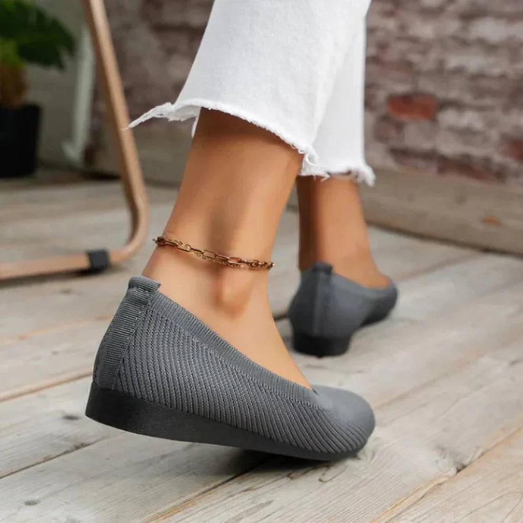 Orthopädische Damen Sommerschuhe | Leichte Slip-on Freizeitschuhe mit atmungsaktivem Design und gelenkschonender Sohle