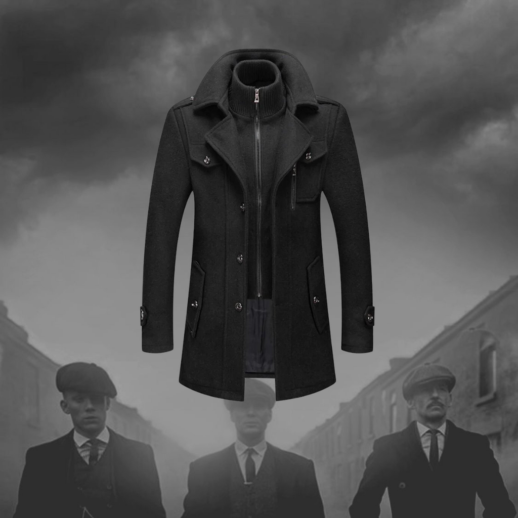 NOUVEAU RICHE Elegante Zweiteilige Herrenjacke Mit Wolle Für Business