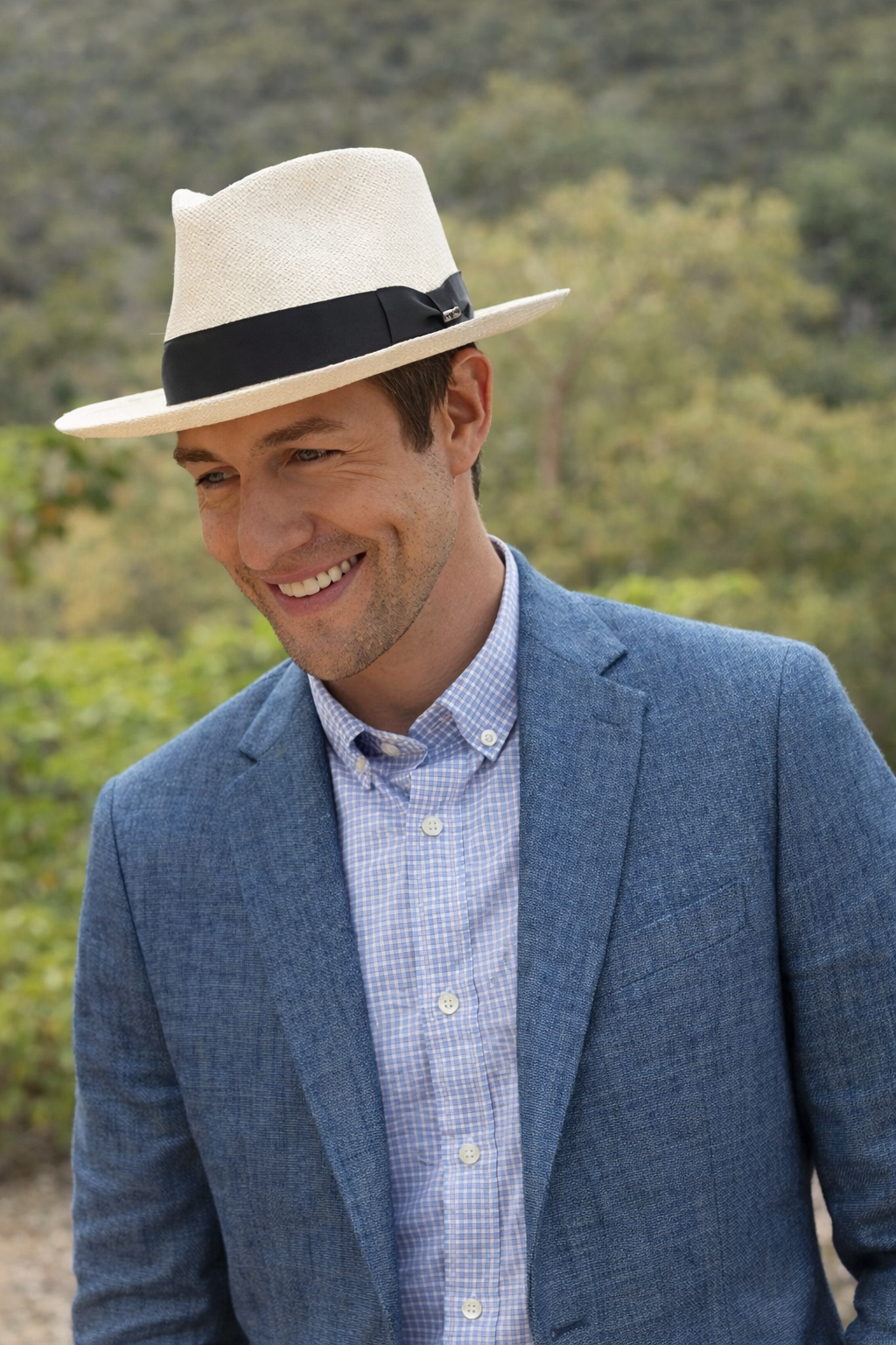 Elegant classic Panama hat