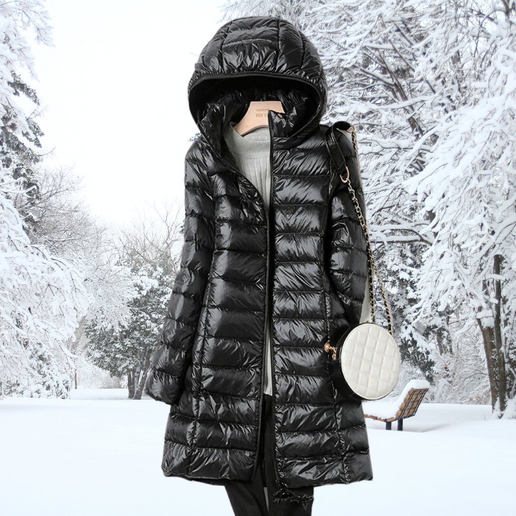 NOUVEAU RICHE Ultraleichte Daunenjacke Winddicht Und Wasserabweisend Leichte Wärme Schwarz
