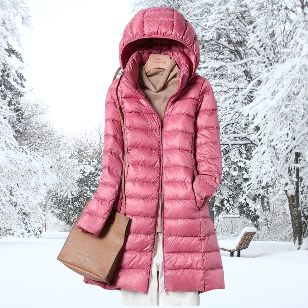 NOUVEAU RICHE Ultraleichte Daunenjacke Winddicht Und Wasserabweisend Leichte Wärme Rosa