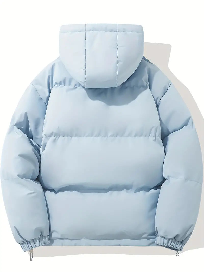 Warme Daunenjacke mit Kapuze für Herren | Wintermantel im klassischen Design
