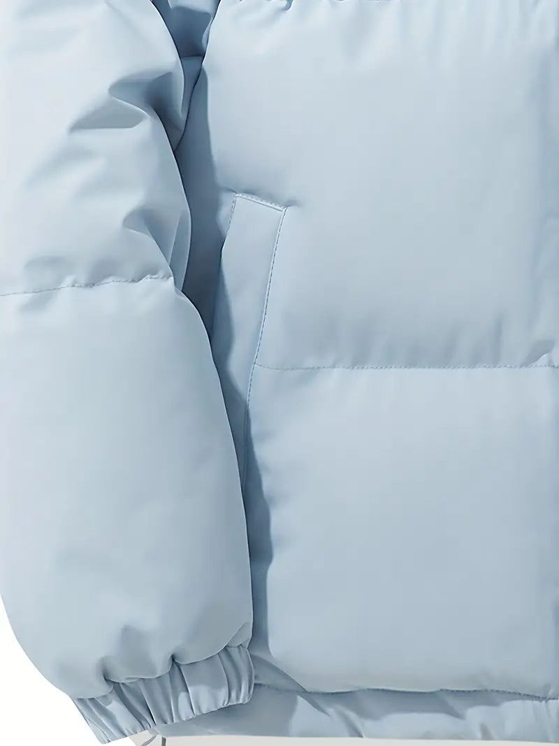 Warme Daunenjacke mit Kapuze für Herren | Wintermantel im klassischen Design
