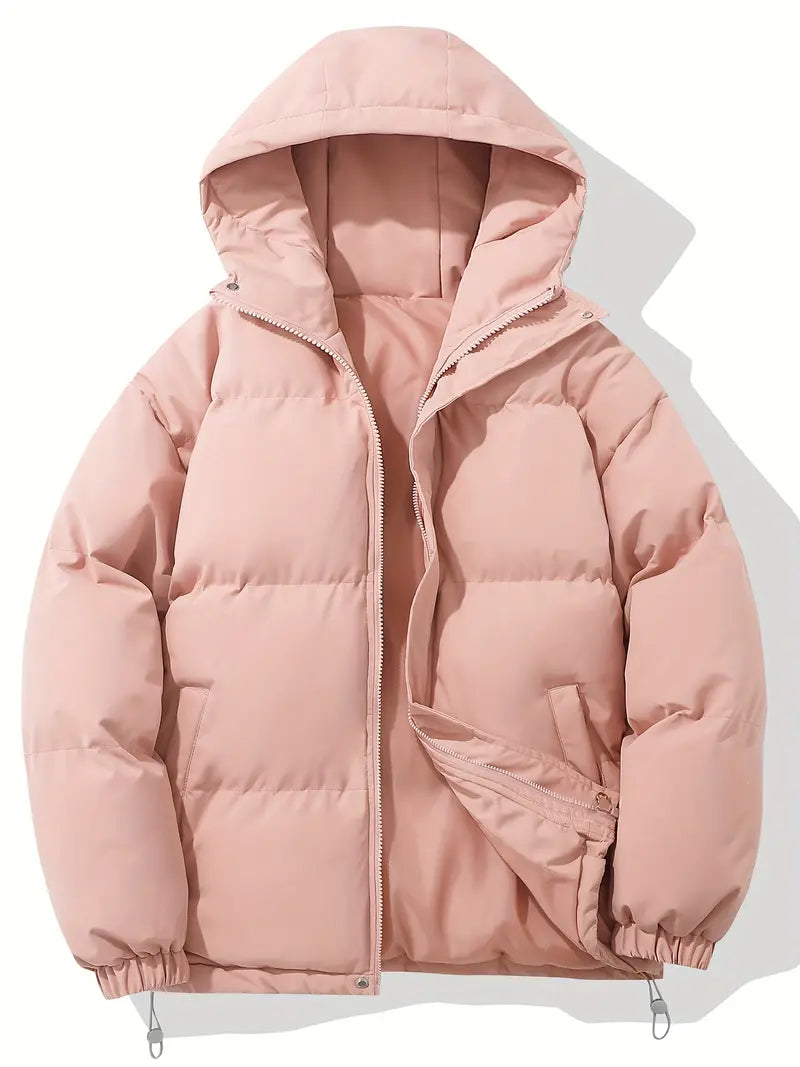 Warme Daunenjacke mit Kapuze für Herren | Wintermantel im klassischen Design