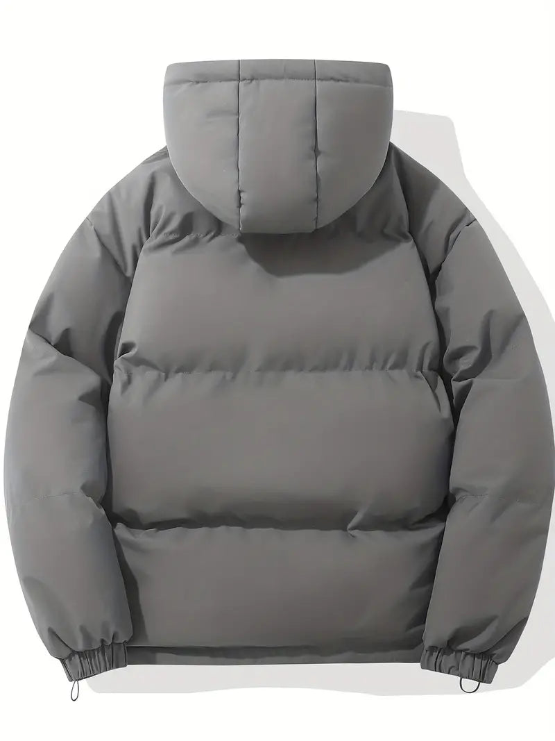 Warme Daunenjacke mit Kapuze für Herren | Wintermantel im klassischen Design