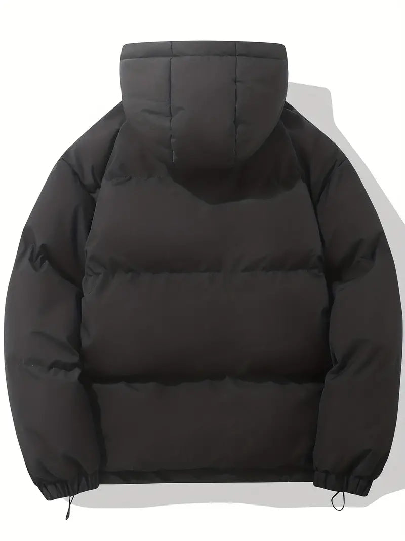 Warme Daunenjacke mit Kapuze für Herren | Wintermantel im klassischen Design
