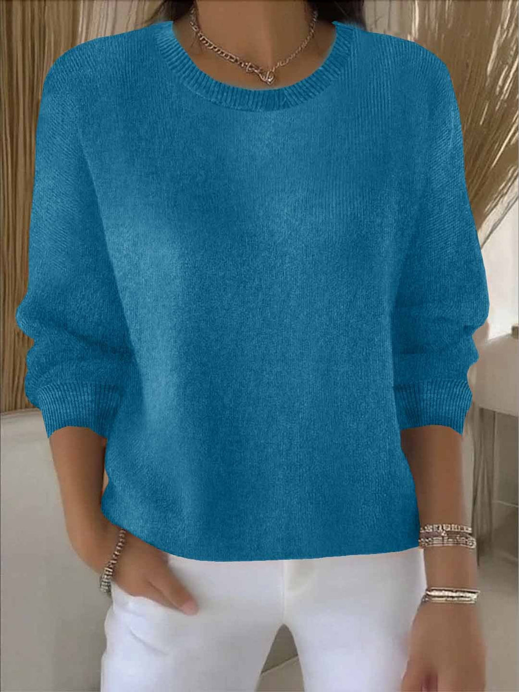 Eleganter und bequemer Damen-Strickpullover für den Alltag