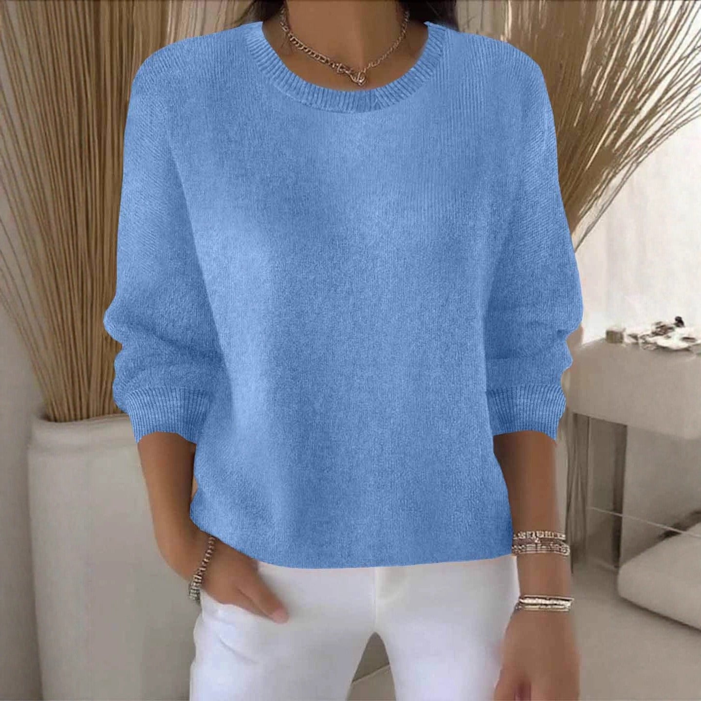 Eleganter und bequemer Damen-Strickpullover für den Alltag