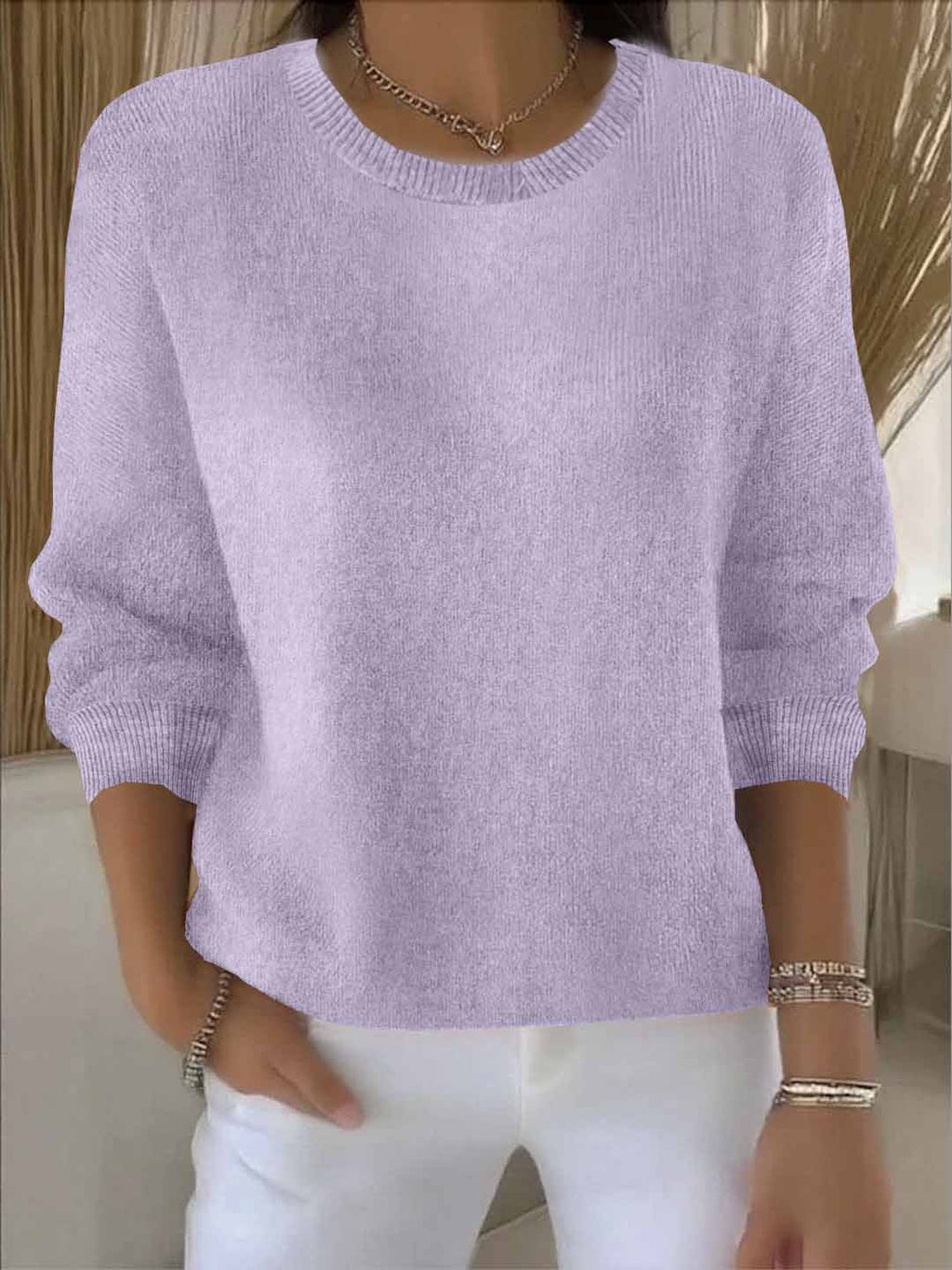 Eleganter und bequemer Damen-Strickpullover für den Alltag