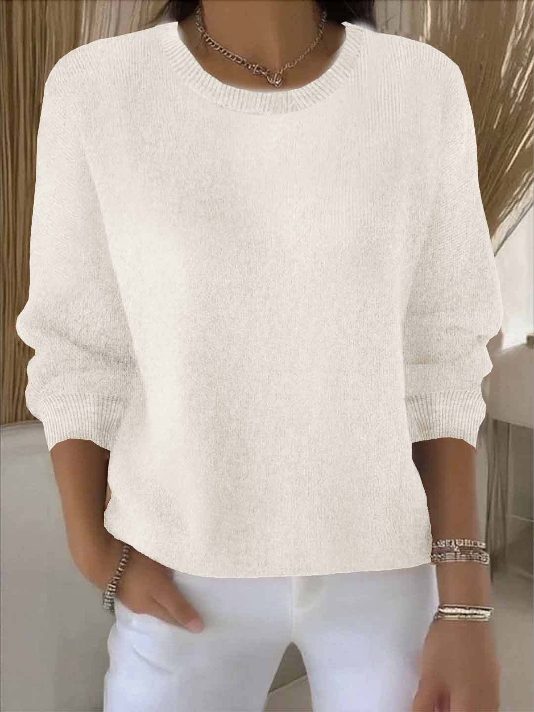 Eleganter und bequemer Damen-Strickpullover für den Alltag