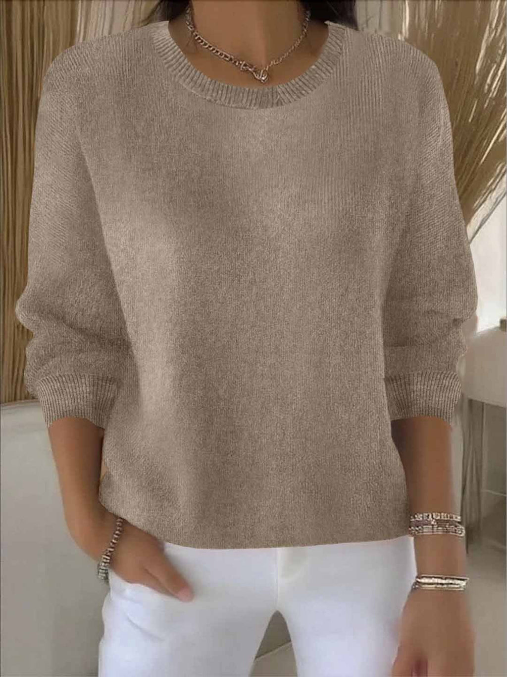 Eleganter und bequemer Damen-Strickpullover für den Alltag