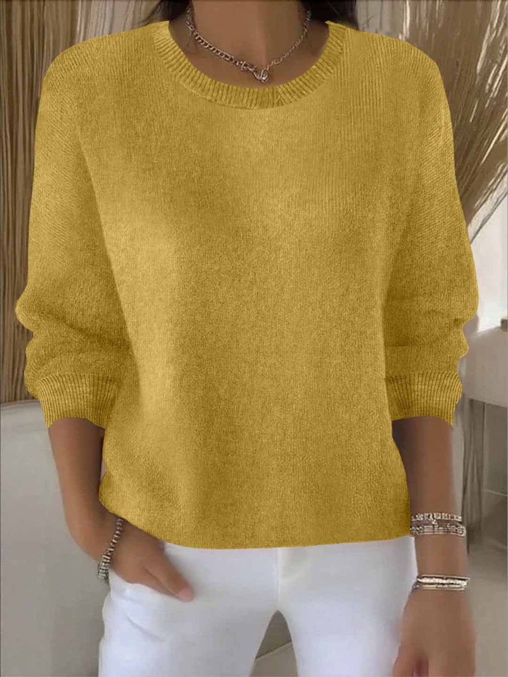 Eleganter und bequemer Damen-Strickpullover für den Alltag