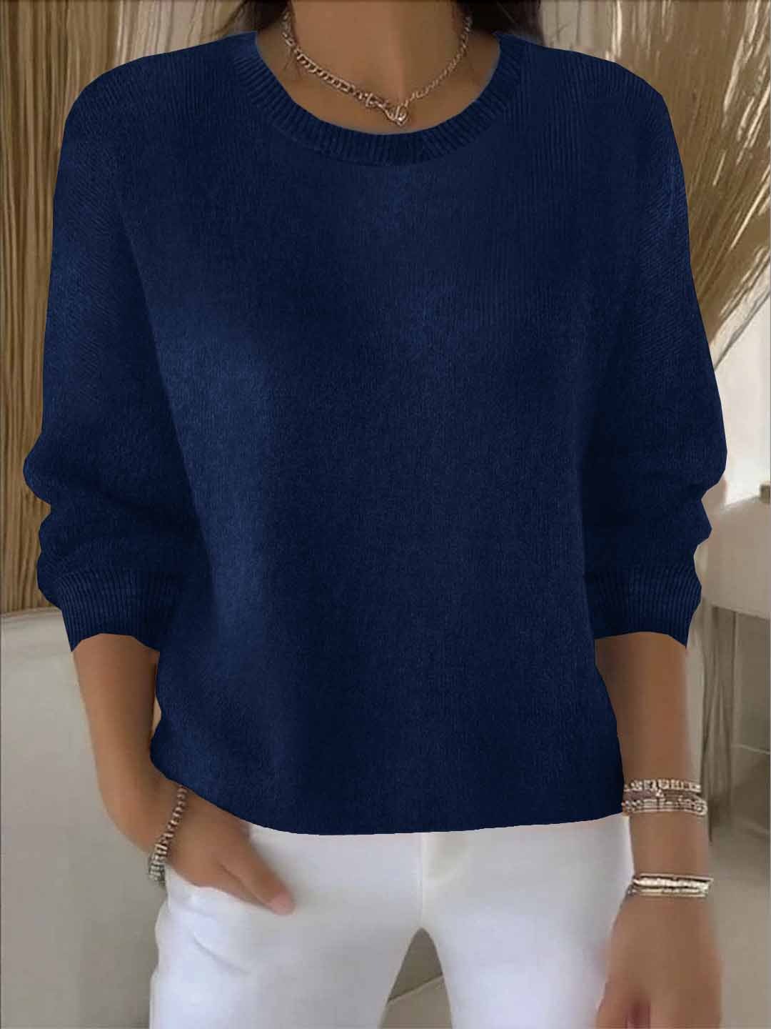 Eleganter und bequemer Damen-Strickpullover für den Alltag