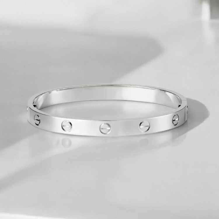 NOUVEAU RICHE Luxusarmband Klassisches Und Modernes Design In Verschiedenen Größen Silber