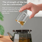 Flix Halcyon Heat-Resistant Glass Teapot With Infuser Inovessa