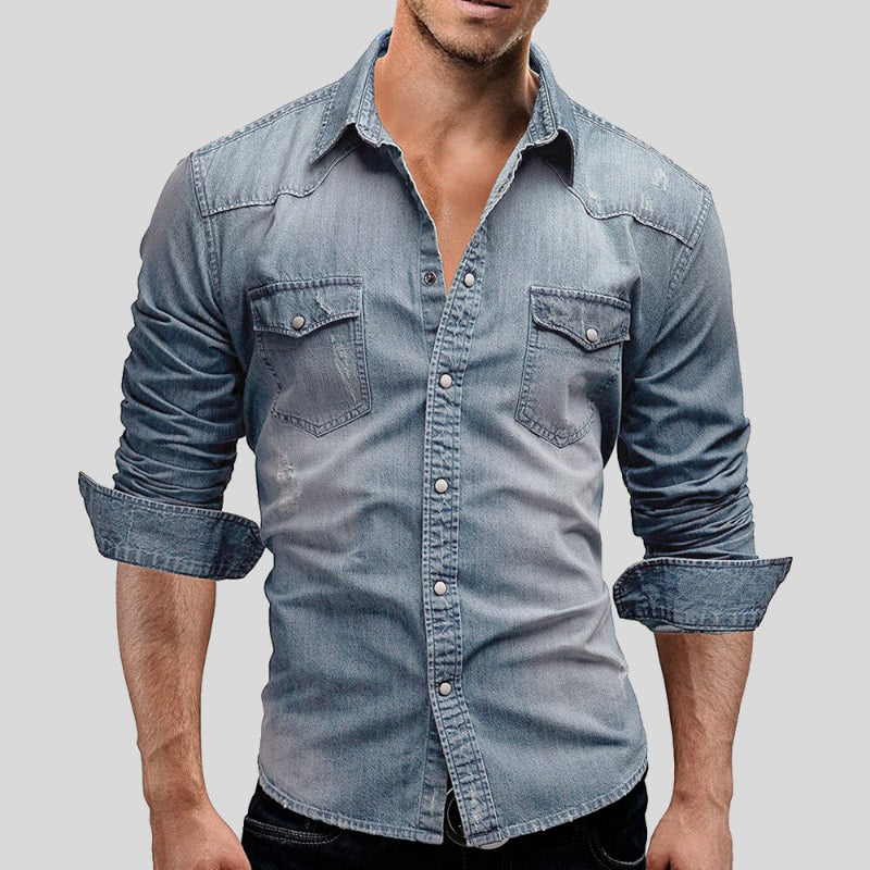 Denimbluse für Damen mit modernem Schnitt und stilvollem Alltagslook
