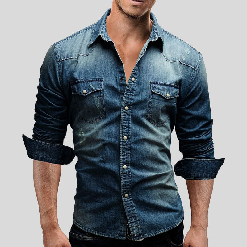 Denimbluse für Damen mit modernem Schnitt und stilvollem Alltagslook