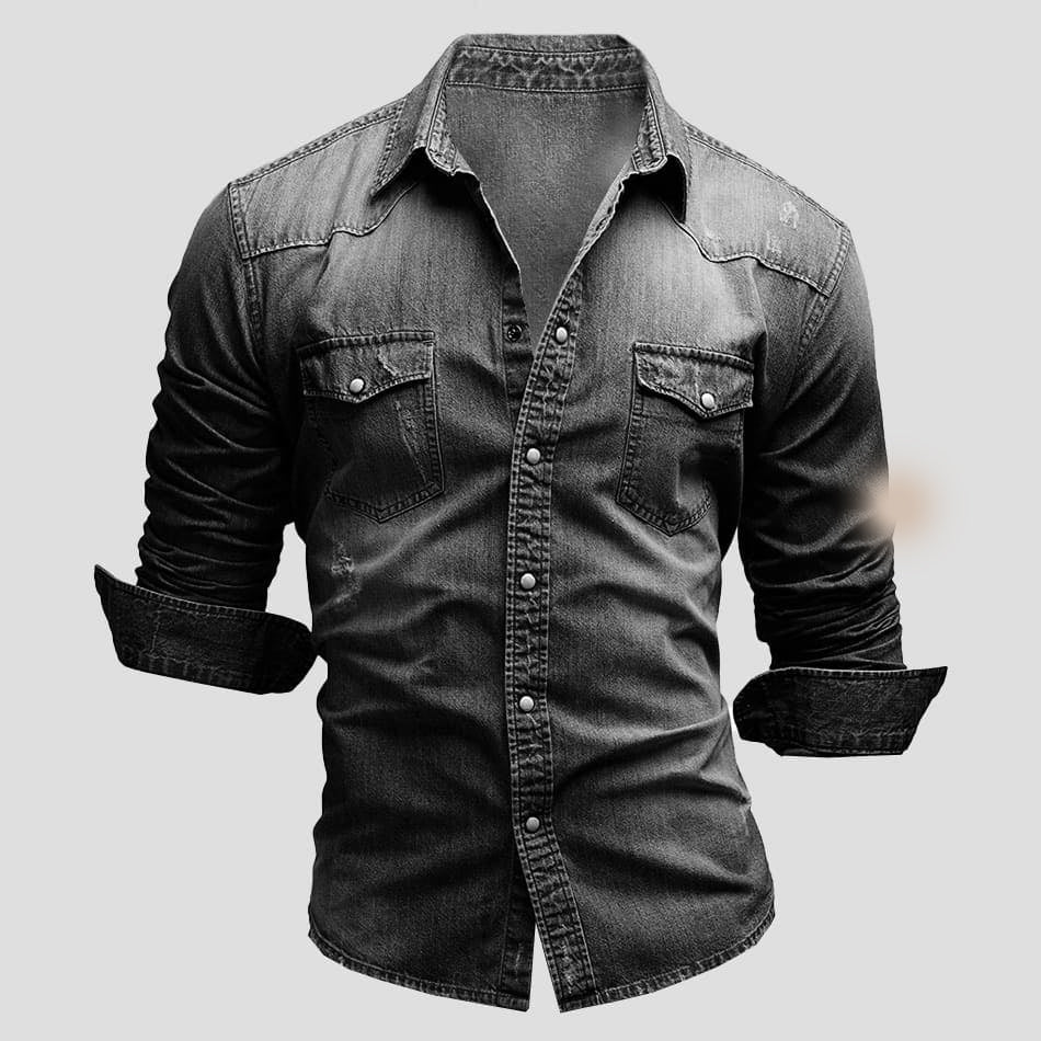 Denim blouse for women with a modern cut and stylish everyday look