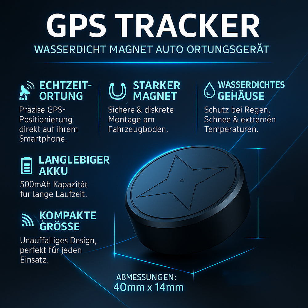 Waterproof GPS Tracker Magnetic Car Locator Device