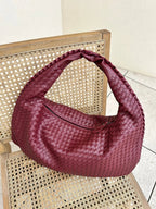Geflochtene Leder-Hobo-Bag mit Reißverschluss Zorenza