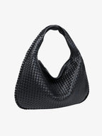 Geflochtene Leder-Hobo-Bag mit Reißverschluss Zorenza