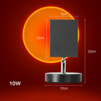 GlowBright | Retro Sunset LED Table Lamp – USB Powered, Compact Design 5