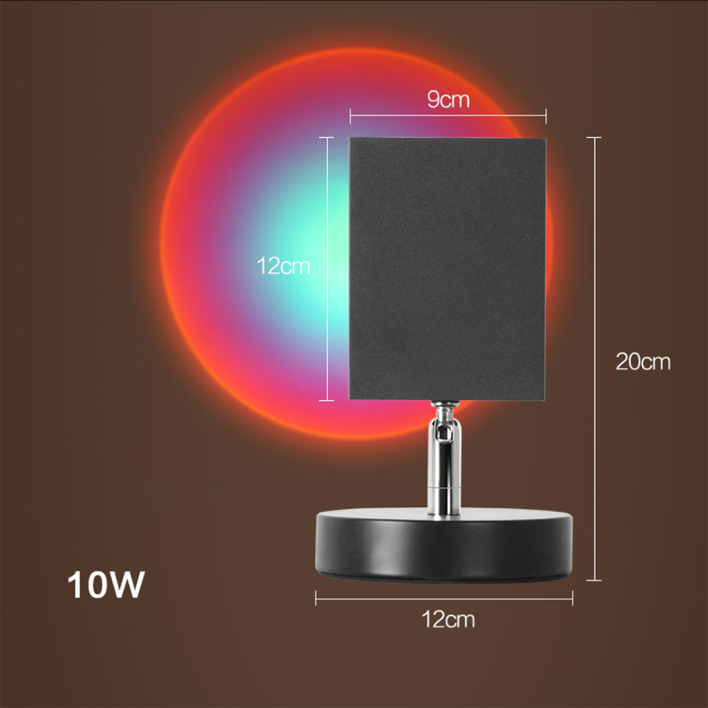 GlowBright | Retro Sunset LED Table Lamp – USB Powered, Compact Design 6