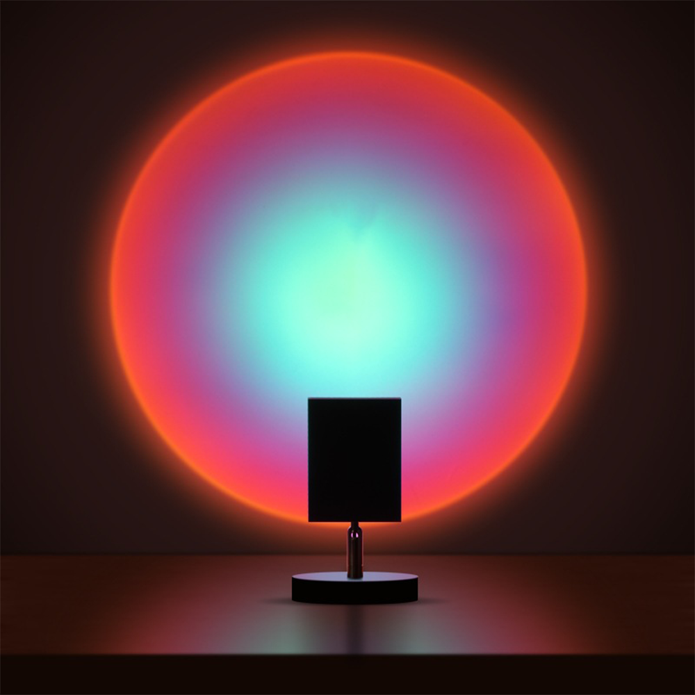 GlowBright | Retro Sunset LED Table Lamp – USB Powered, Compact Design 9
