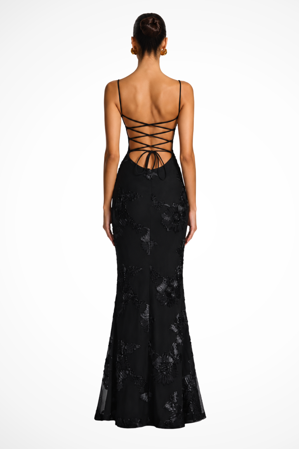 Women's Maxi Dress with Floral Embroidery & Corset Top | Formal Dress for Wedding Guests | Elegant Long Evening Gown