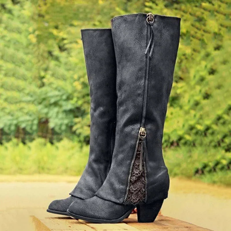 Women's knee-high boots with elegant design for everyday wear and special occasions