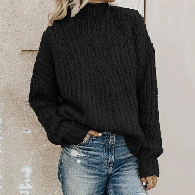 Mareva Damen Strickpullover Schwarz
