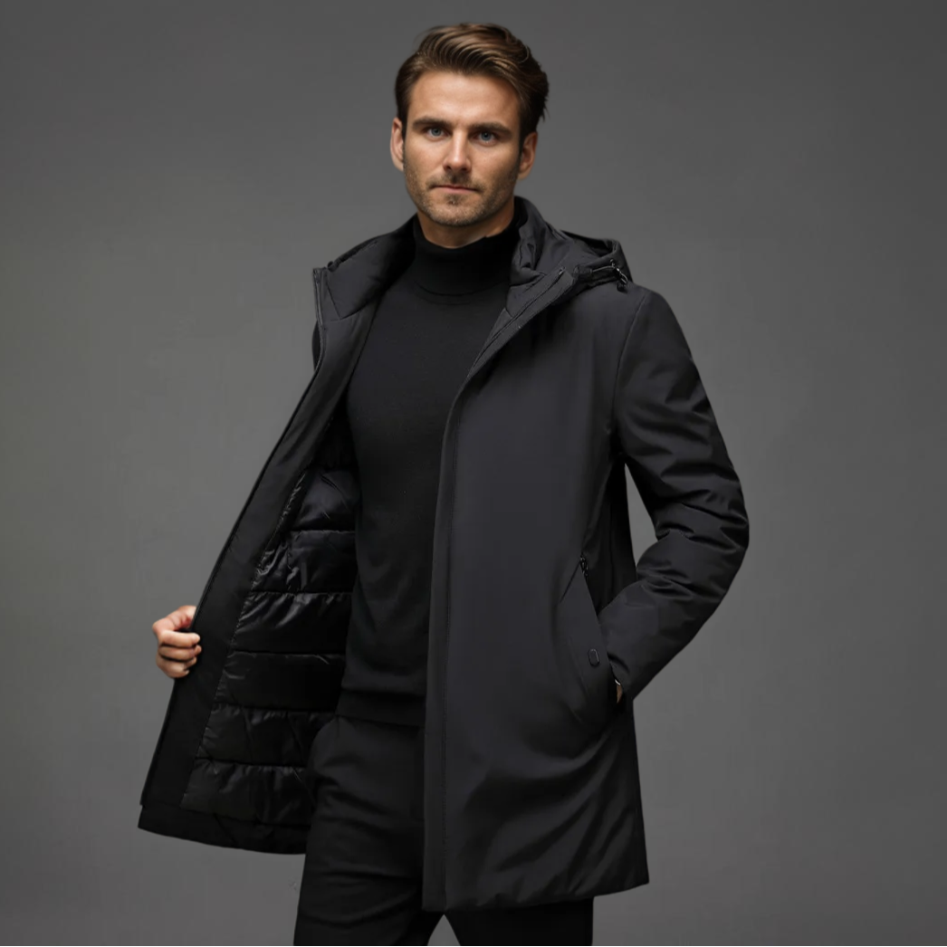 Winterparka für Herren | Warme Jacke mit Kapuze